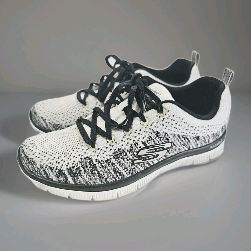 Skechers Flex Advantage Skech-Knit Memory Foam Gray Athletic Shoes Women's 7